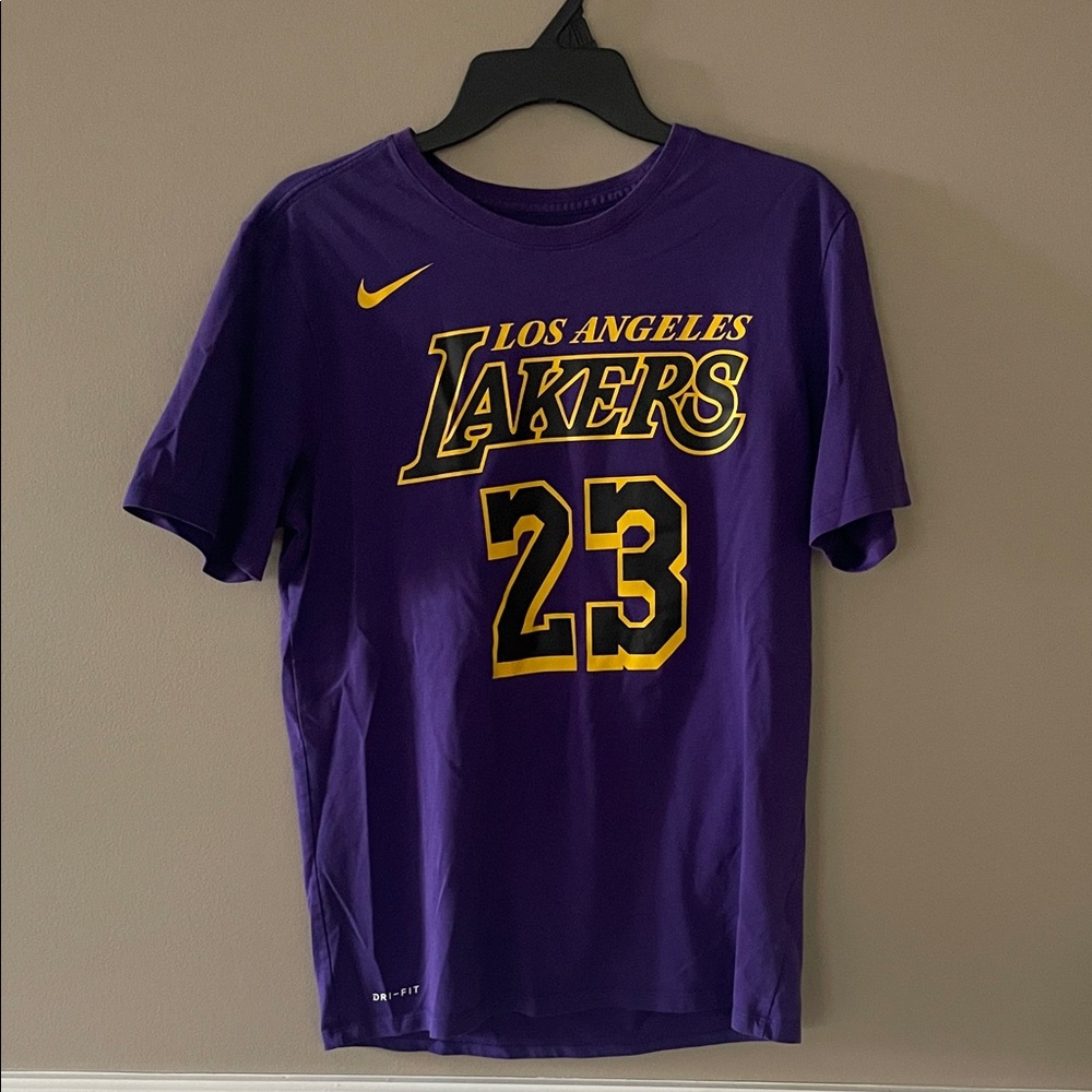 Nike Purple Lakers Tee with Yellow Details